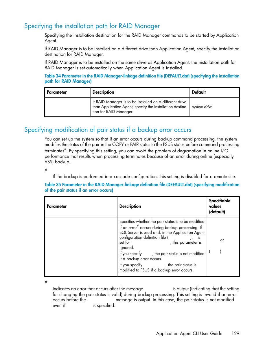 Specifying the installation path for raid manager | HP Serveur lame HP ProLiant BL465c Gen8 User Manual | Page 129 / 578