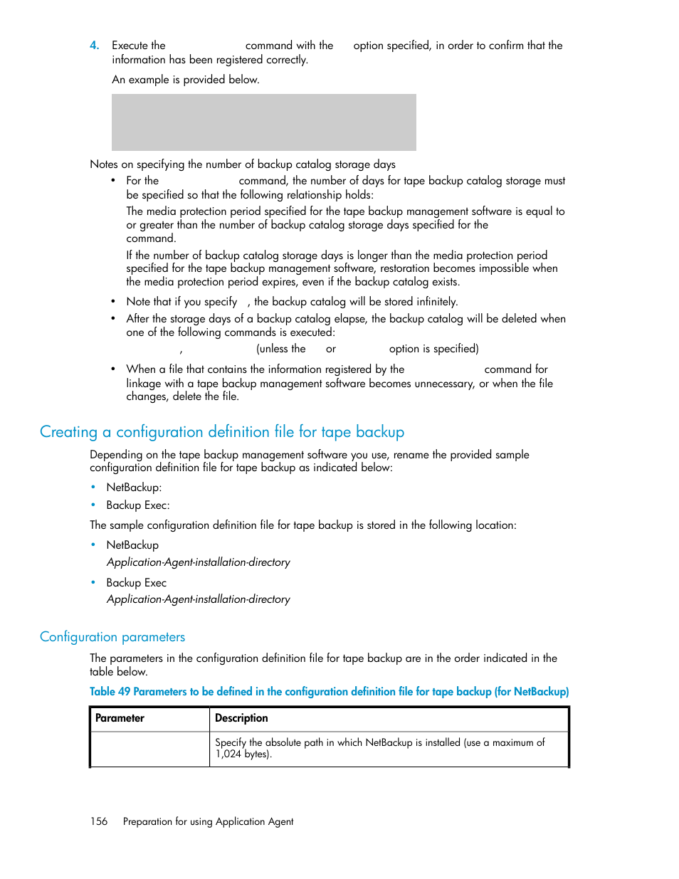 Configuration parameters | HP Serveur lame HP ProLiant BL465c Gen8 User Manual | Page 156 / 578