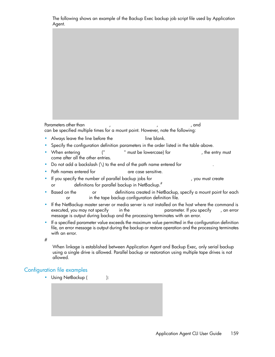 Configuration file examples | HP Serveur lame HP ProLiant BL465c Gen8 User Manual | Page 159 / 578
