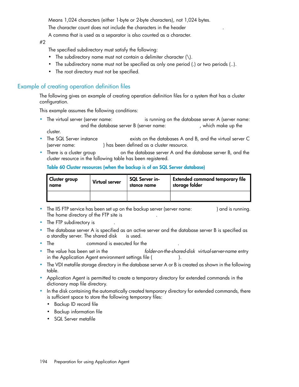 Example of creating operation definition files | HP Serveur lame HP ProLiant BL465c Gen8 User Manual | Page 194 / 578