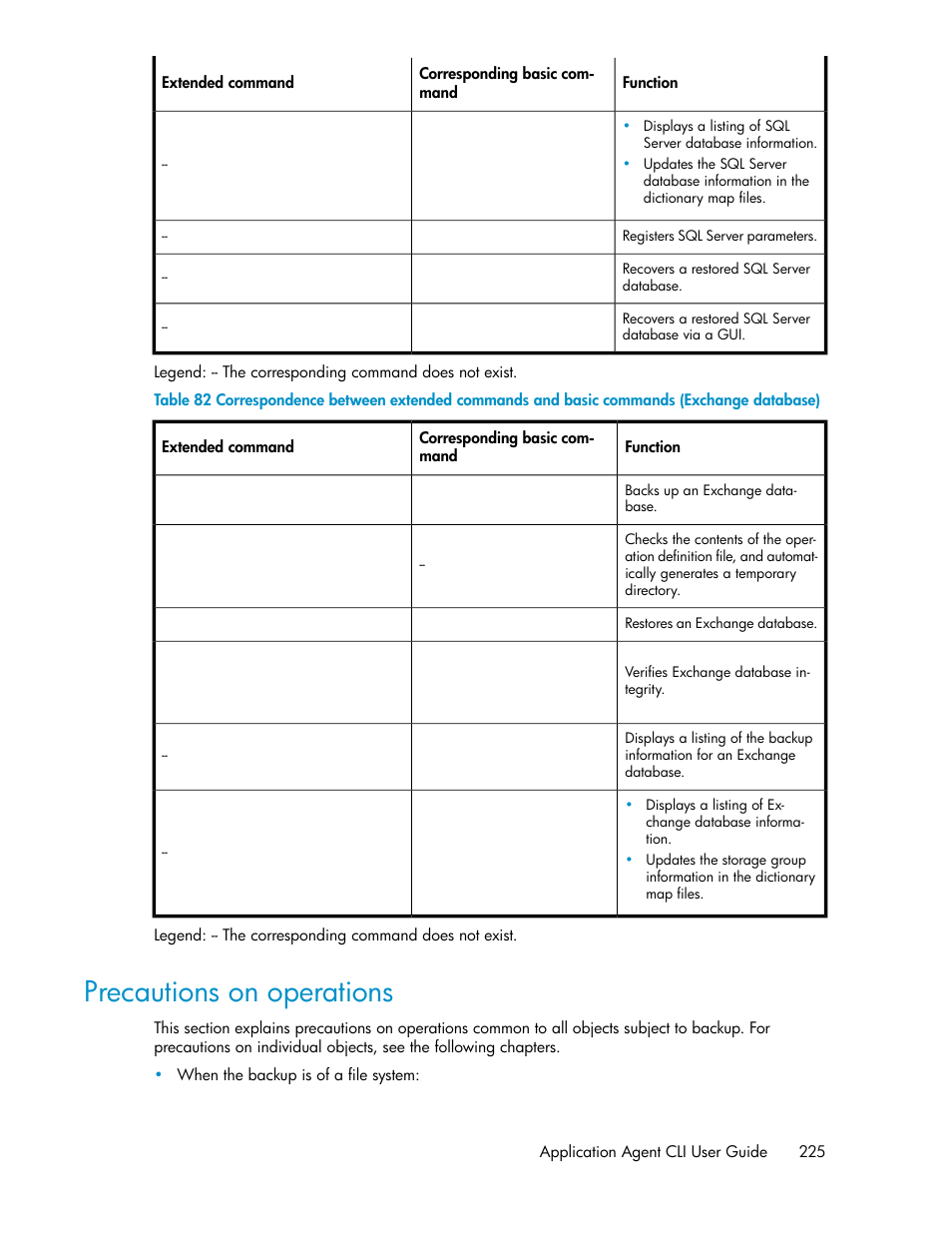 Precautions on operations | HP Serveur lame HP ProLiant BL465c Gen8 User Manual | Page 225 / 578