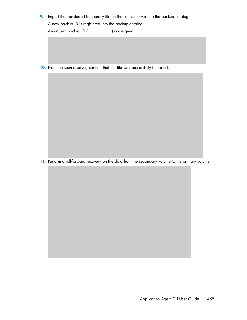 Application agent cli user guide 485 | HP Serveur lame HP ProLiant BL465c Gen8 User Manual | Page 485 / 578