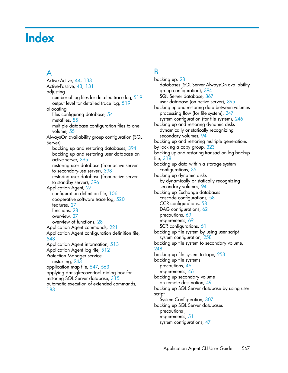 Index | HP Serveur lame HP ProLiant BL465c Gen8 User Manual | Page 567 / 578