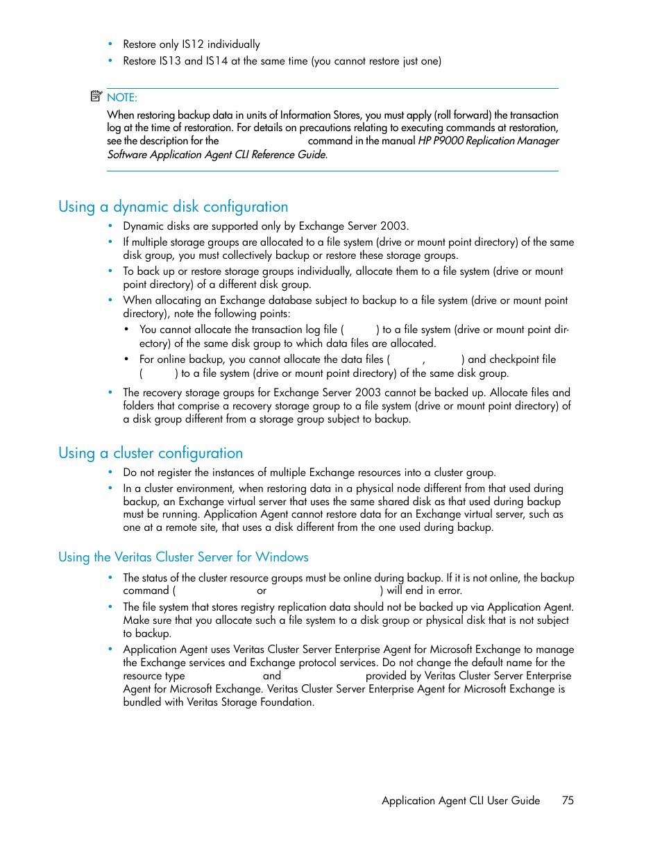 Using a dynamic disk configuration, Using a cluster configuration, 75 using a cluster configuration | HP Serveur lame HP ProLiant BL465c Gen8 User Manual | Page 75 / 578