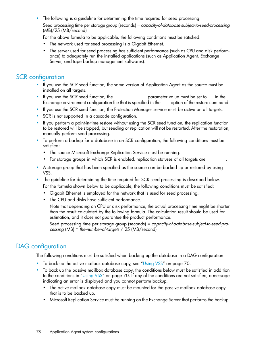 Scr configuration, Dag configuration, 78 dag configuration | HP Serveur lame HP ProLiant BL465c Gen8 User Manual | Page 78 / 578