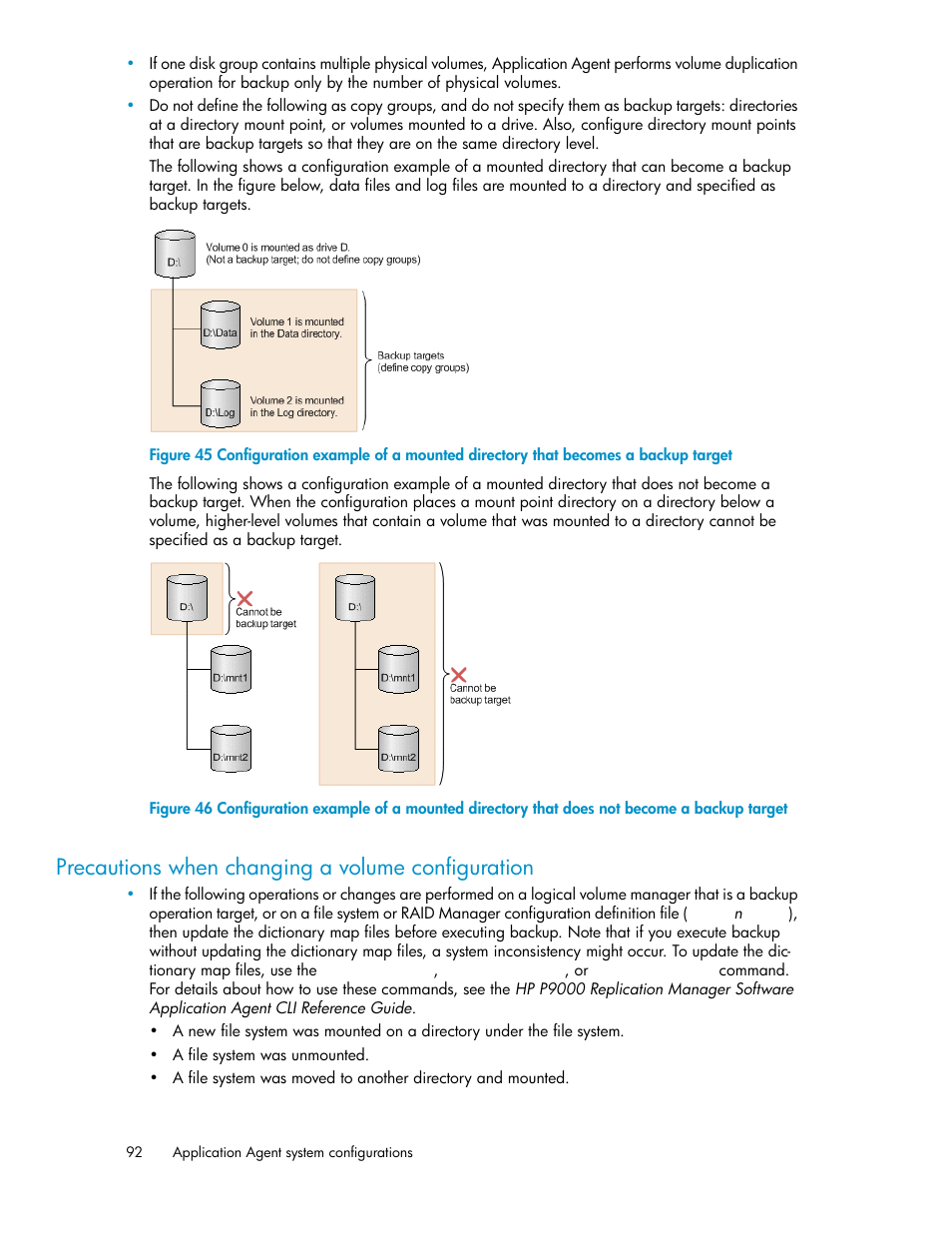Precautions when changing a volume configuration, Precautions, When changing a volume configuration | HP Serveur lame HP ProLiant BL465c Gen8 User Manual | Page 92 / 578