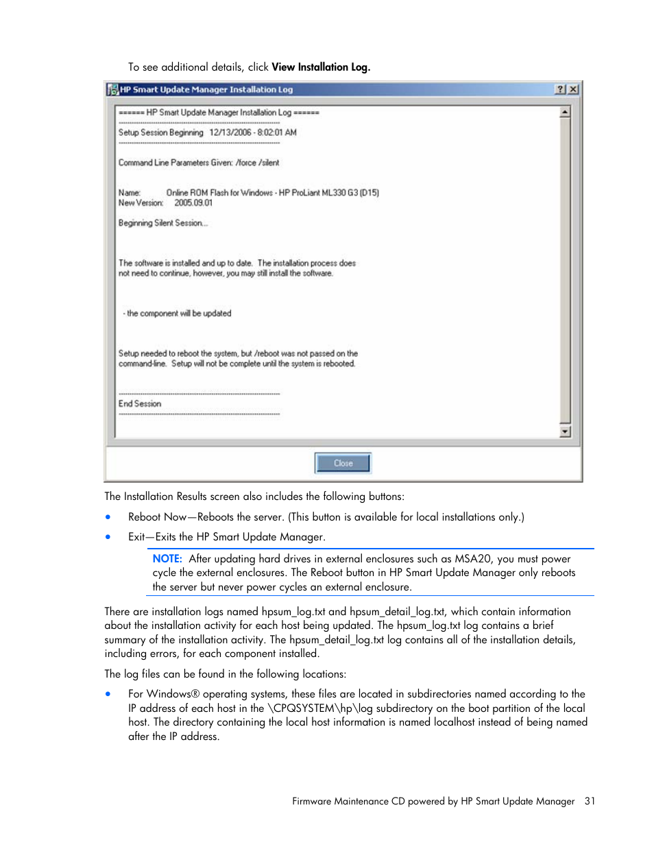 HP ProLiant BL685c G5 Server Blade User Manual | Page 31 / 87