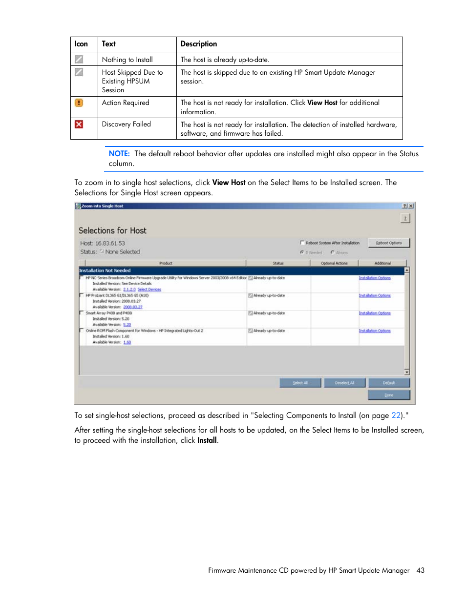 HP ProLiant BL685c G5 Server Blade User Manual | Page 43 / 87