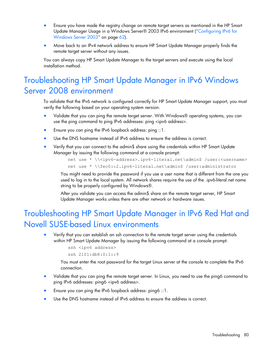 HP ProLiant BL685c G5 Server Blade User Manual | Page 80 / 87
