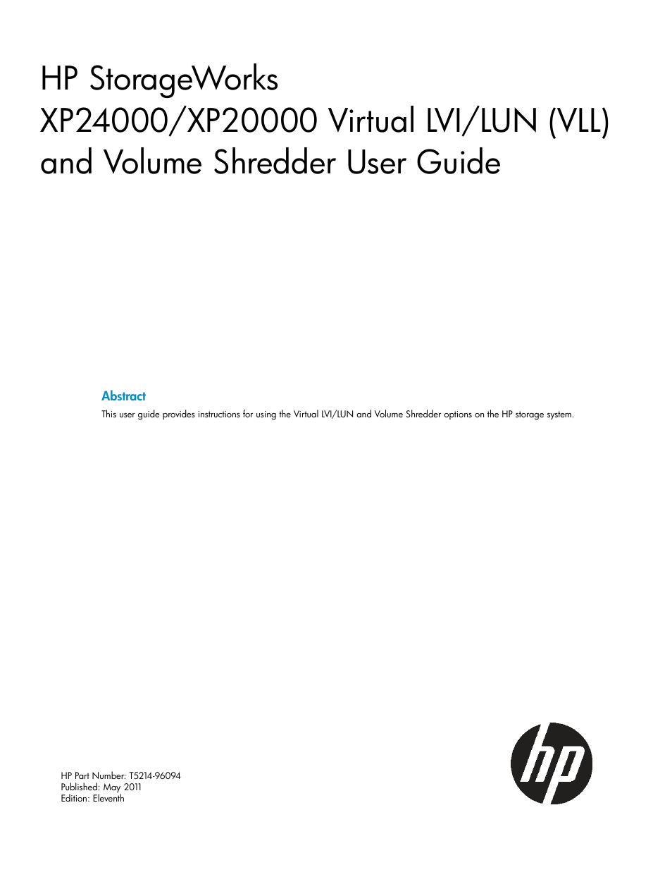 HP XP Data Shredder Software User Manual | 101 pages