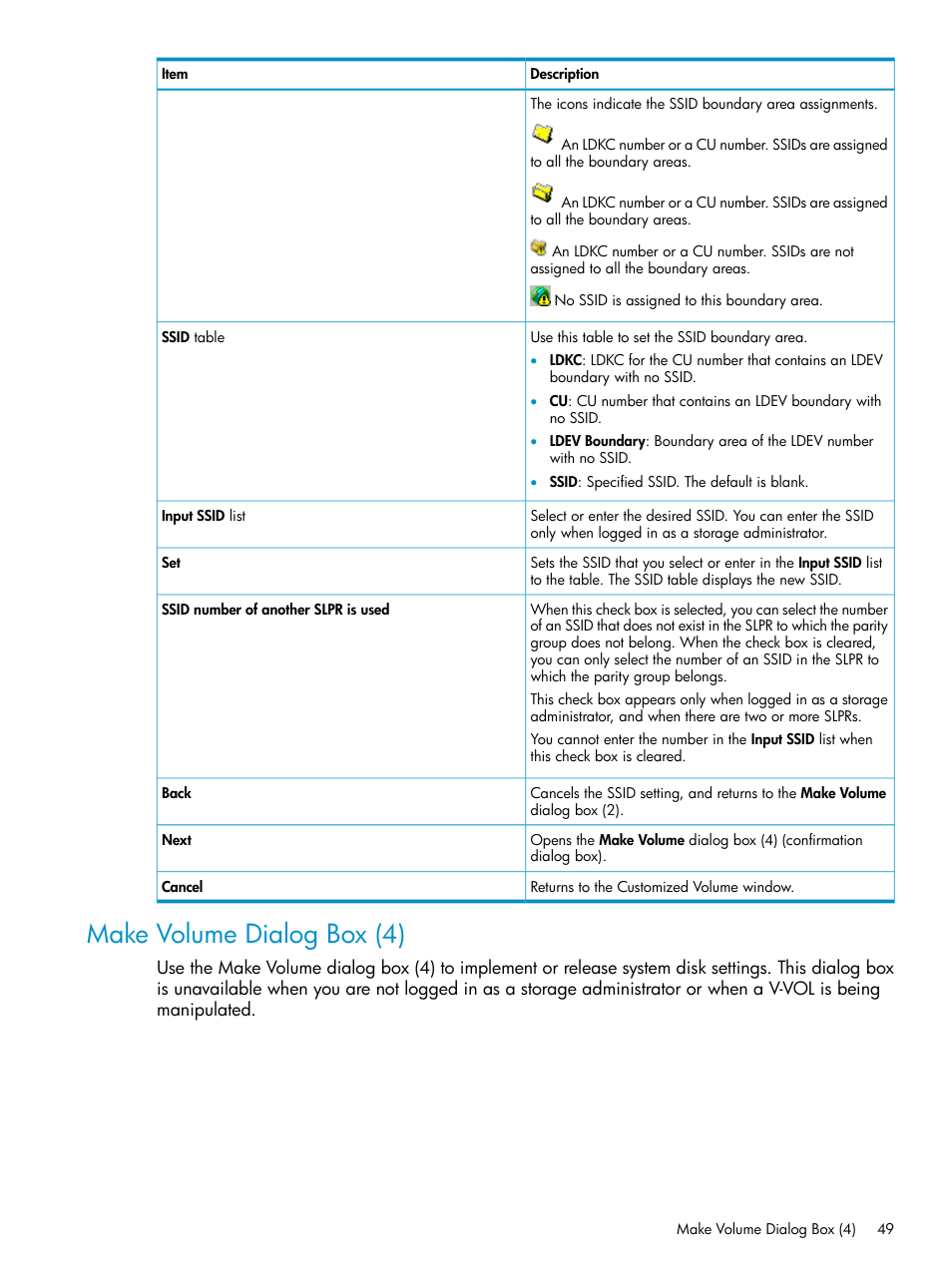 Make volume dialog box (4) | HP XP Data Shredder Software User Manual | Page 49 / 101