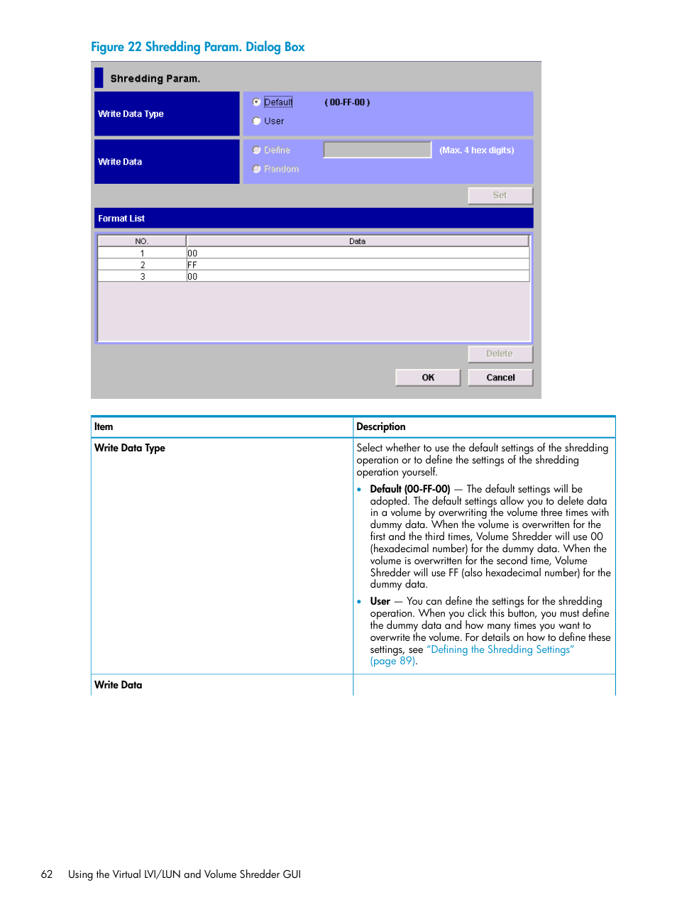 HP XP Data Shredder Software User Manual | Page 62 / 101