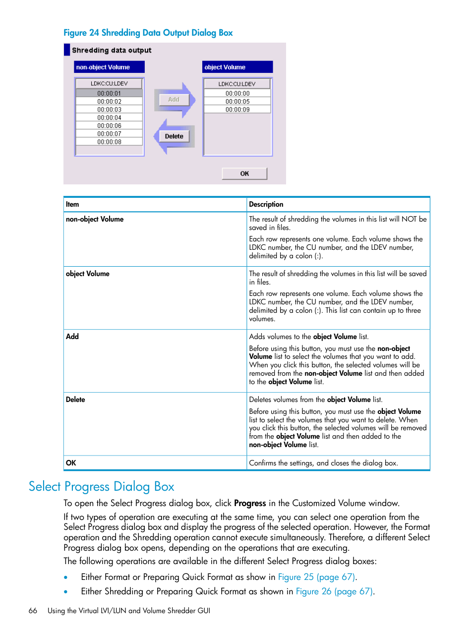 Select progress dialog box | HP XP Data Shredder Software User Manual | Page 66 / 101