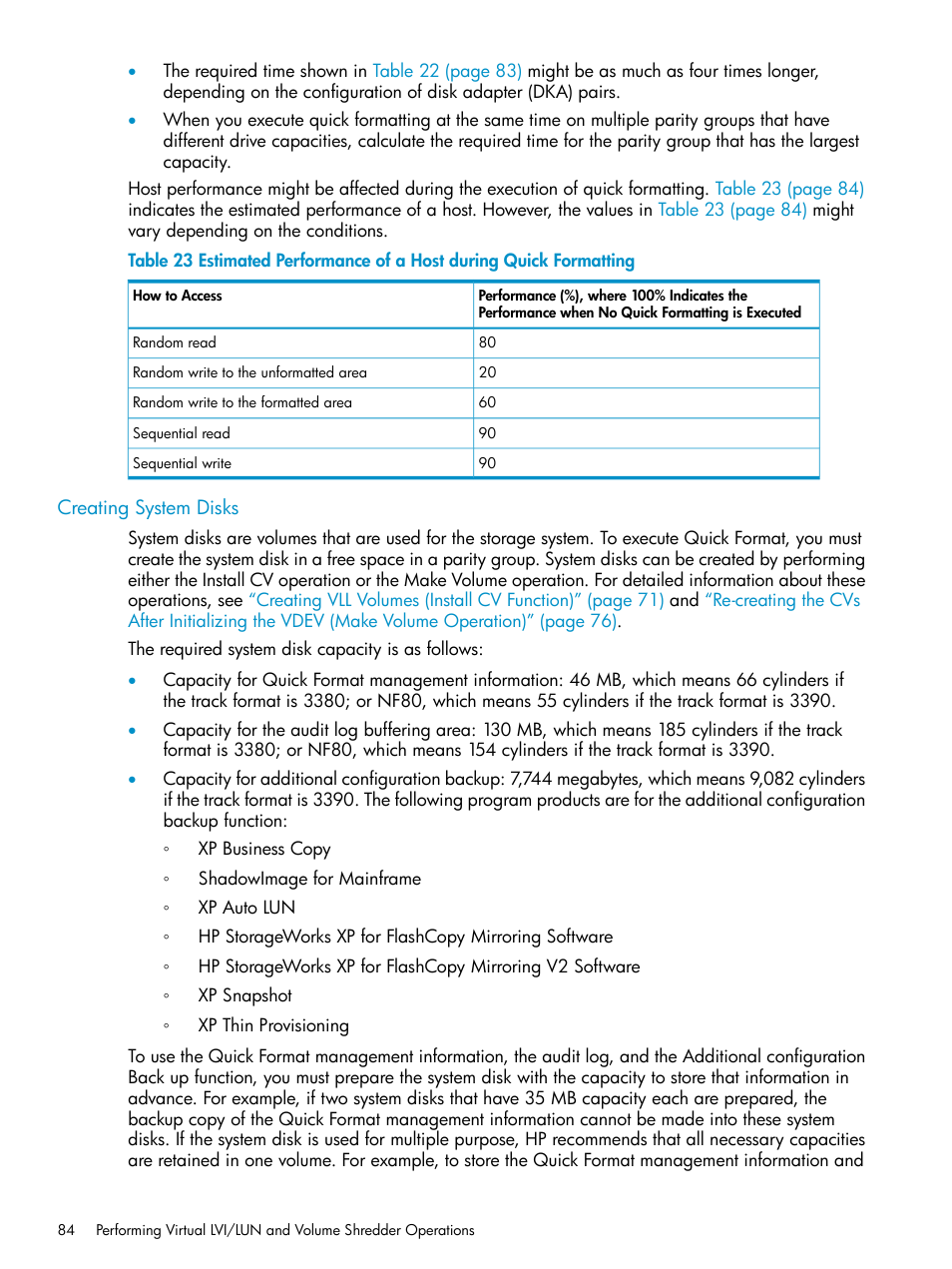 Creating system disks, Creating, Creating system | HP XP Data Shredder Software User Manual | Page 84 / 101