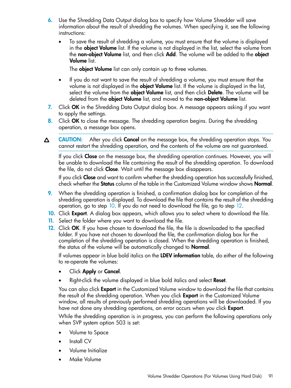 HP XP Data Shredder Software User Manual | Page 91 / 101