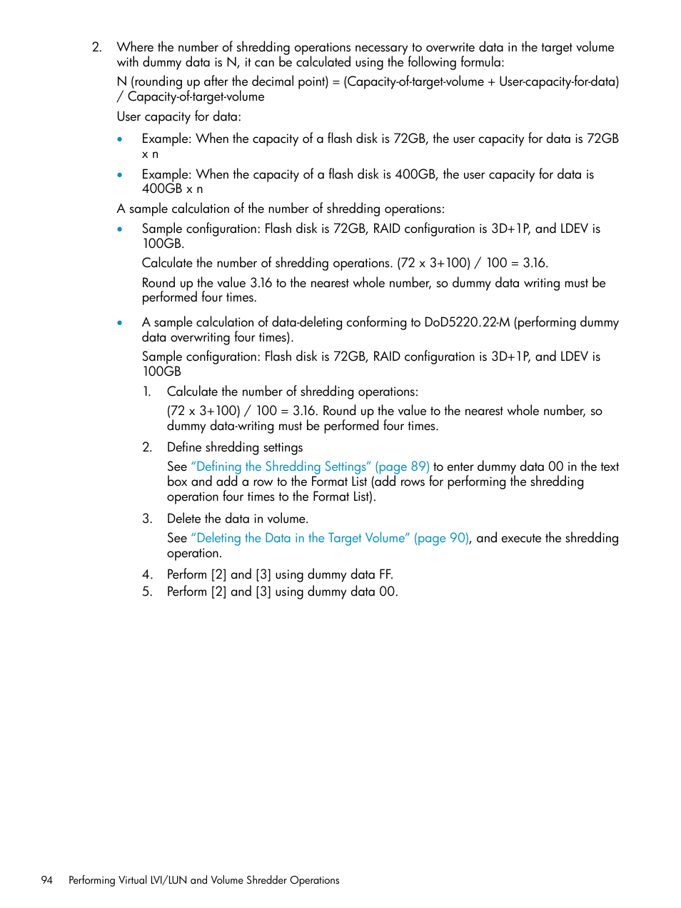 HP XP Data Shredder Software User Manual | Page 94 / 101