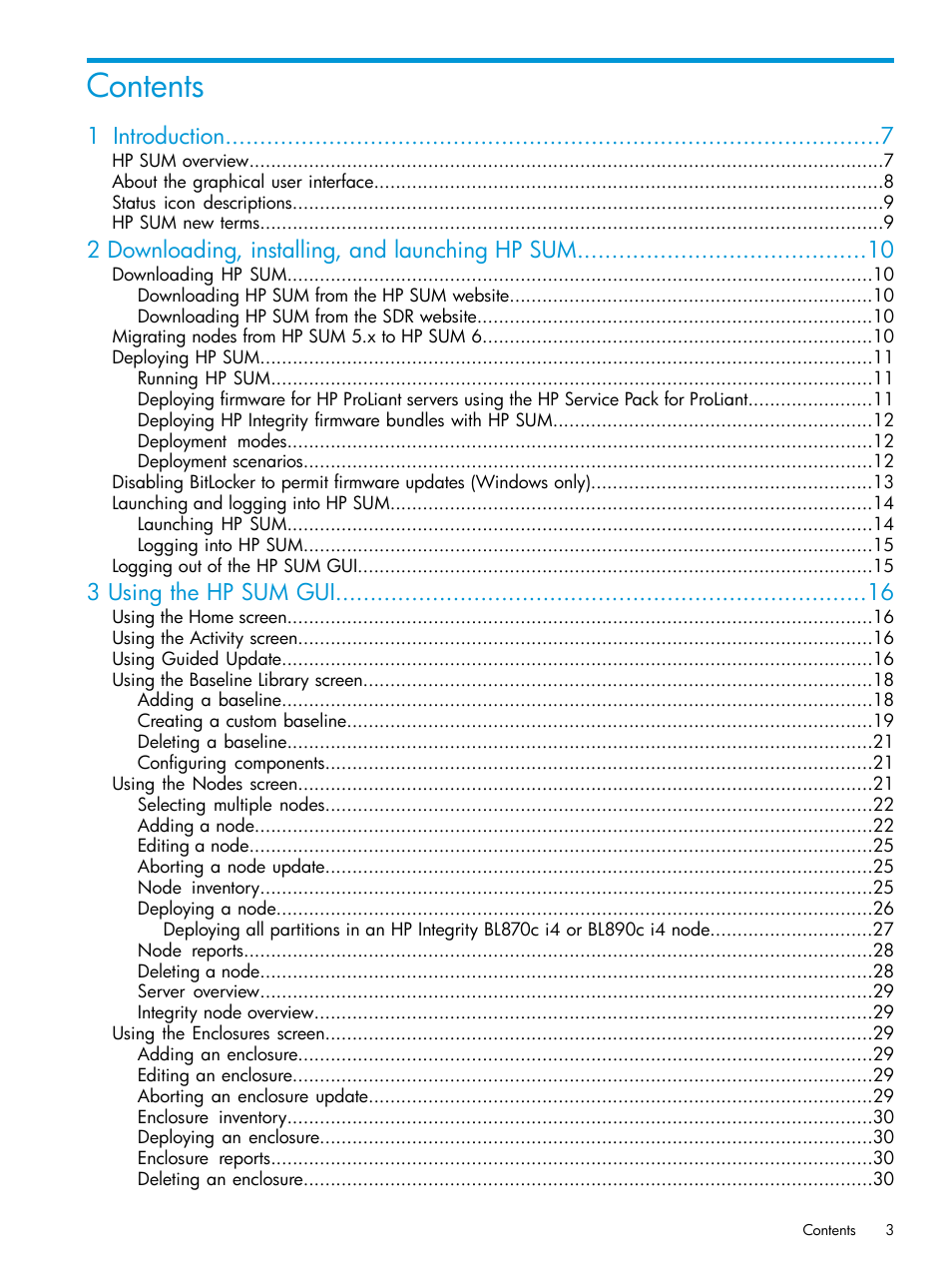 HP Smart Update Manager Version 6.0.0 User Manual | Page 3 / 77