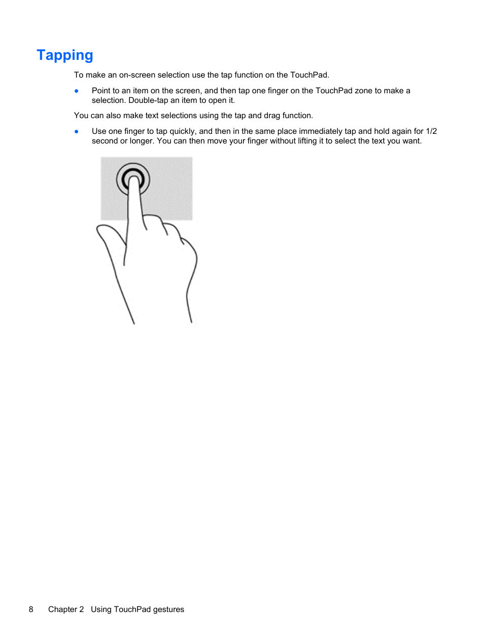 Tapping | HP Pavilion 14-c000ed Chromebook User Manual | Page 14 / 21