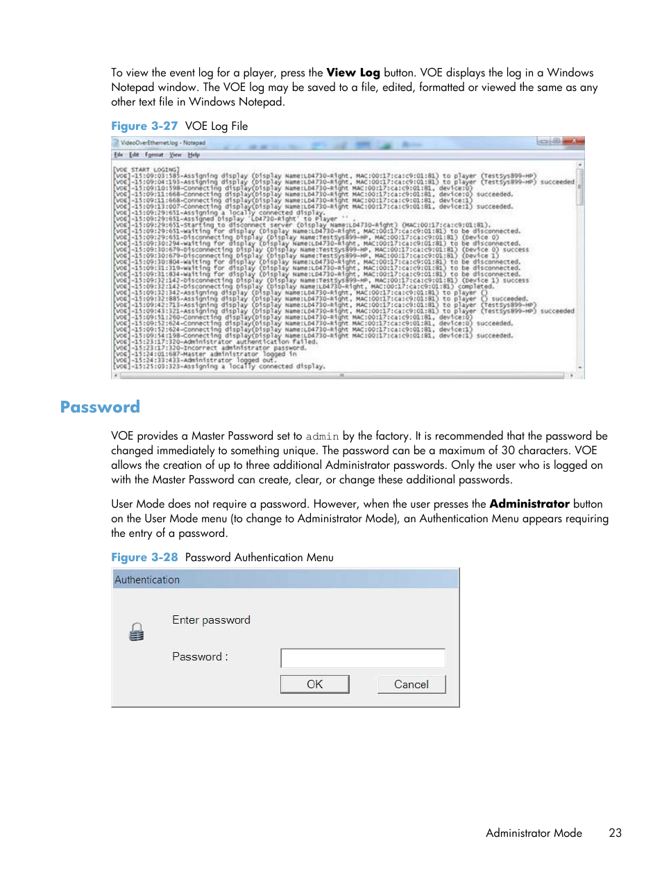 Password, Ion, see | HP LD4730 47-inch Micro-Bezel Video Wall Display User Manual | Page 27 / 42