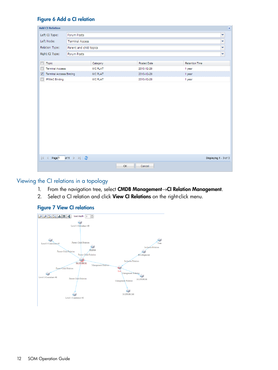 Viewing the ci relations in a topology | HP Intelligent Management Center Licenses User Manual | Page 12 / 43