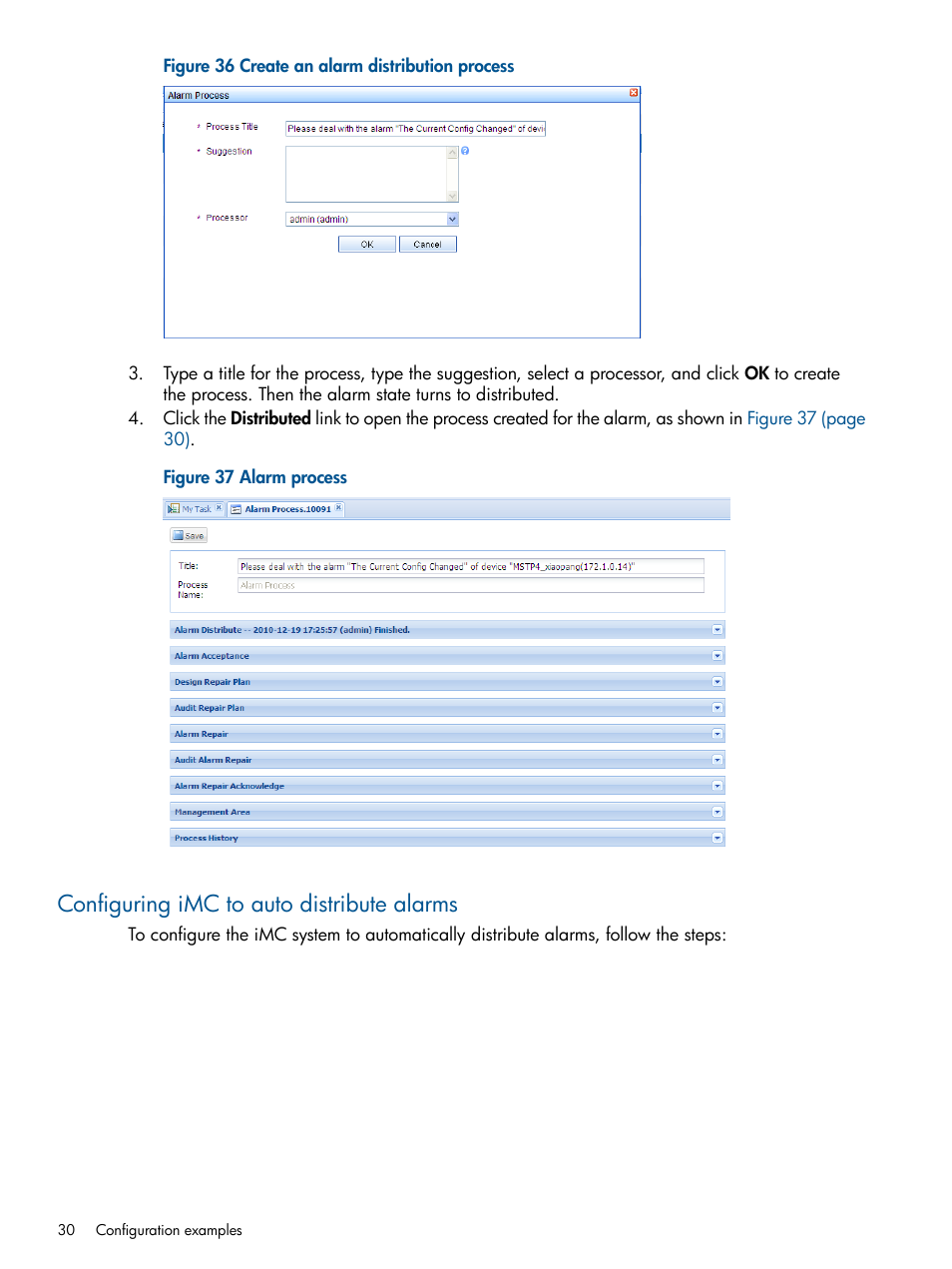 Configuring imc to auto distribute alarms | HP Intelligent Management Center Licenses User Manual | Page 30 / 43