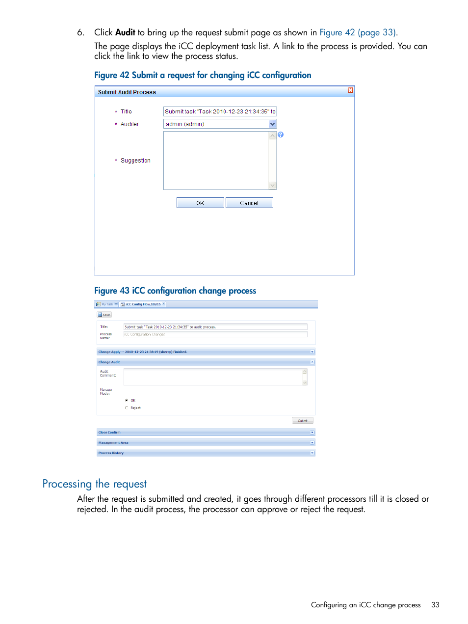 Processing the request | HP Intelligent Management Center Licenses User Manual | Page 33 / 43