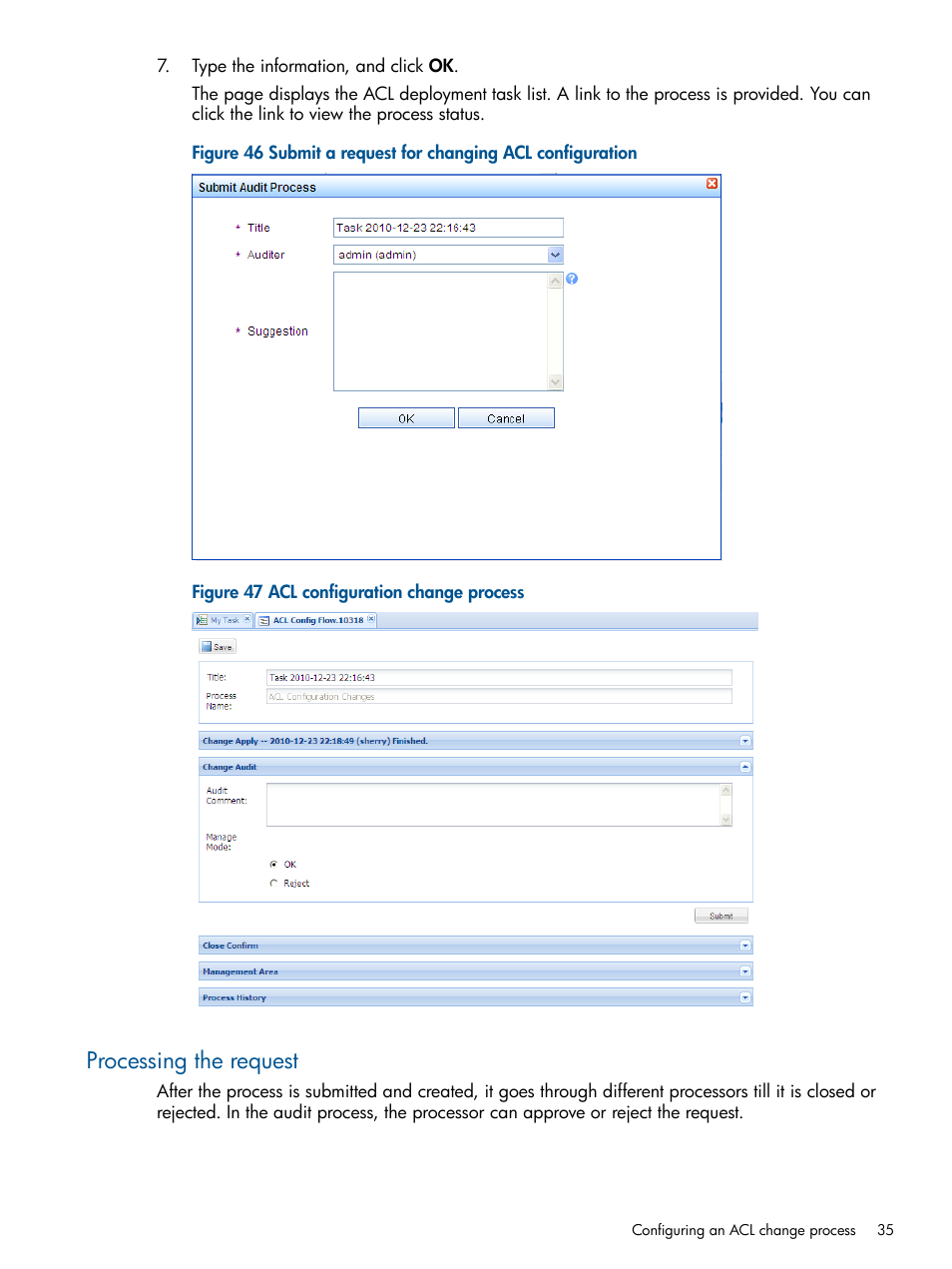 Processing the request | HP Intelligent Management Center Licenses User Manual | Page 35 / 43