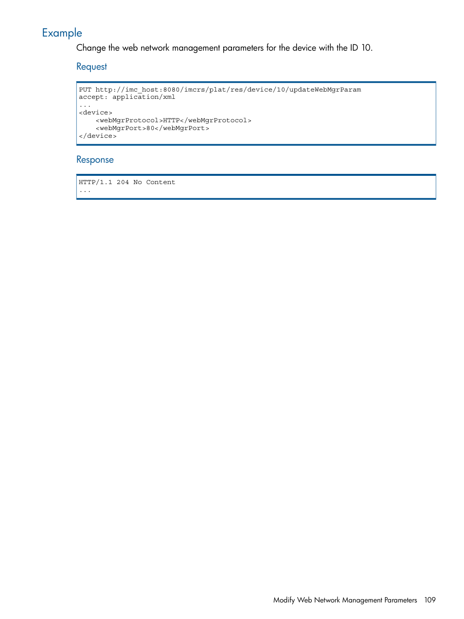 Example | HP Intelligent Management Center Licenses User Manual | Page 109 / 438