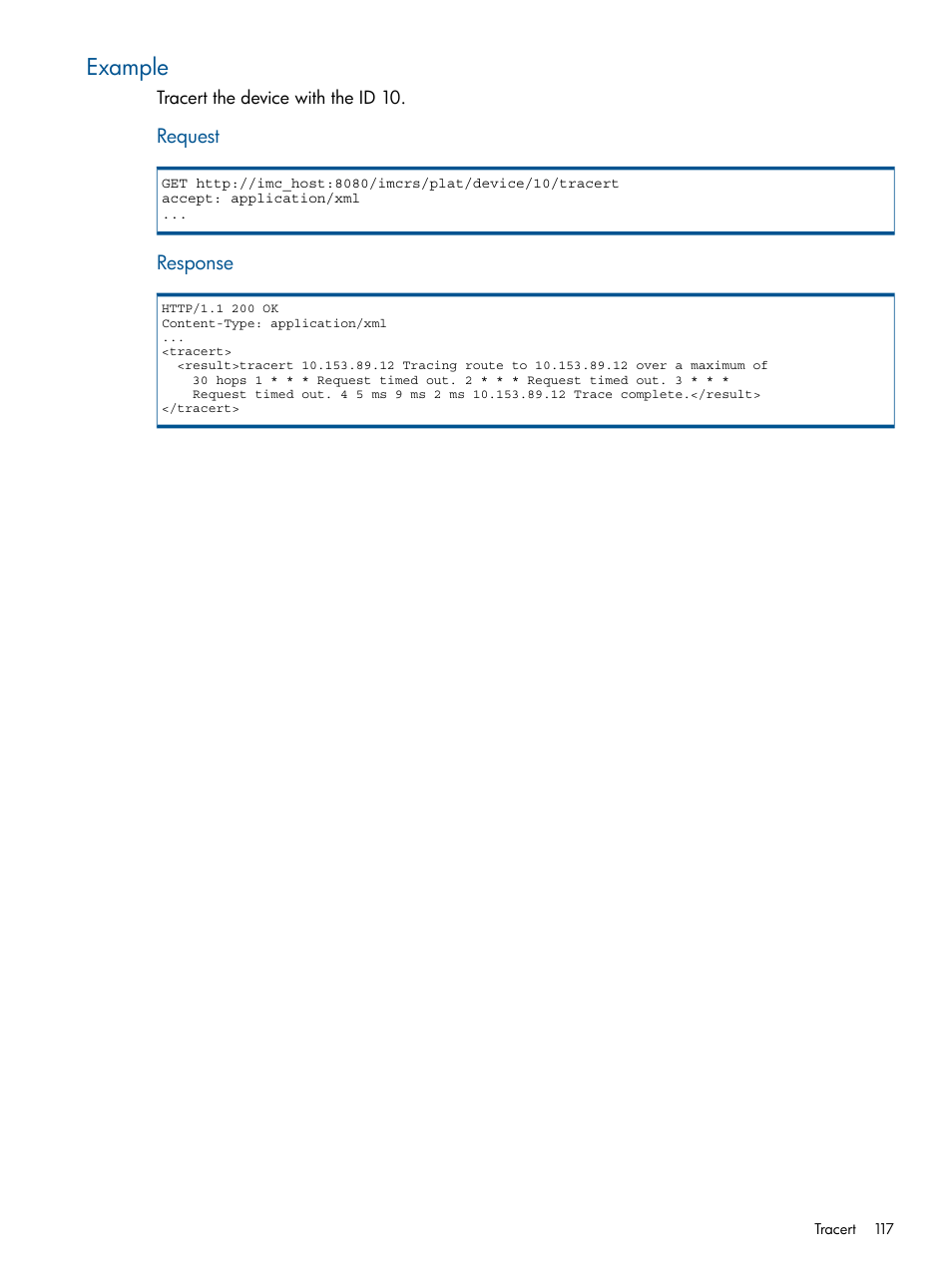 Example | HP Intelligent Management Center Licenses User Manual | Page 117 / 438