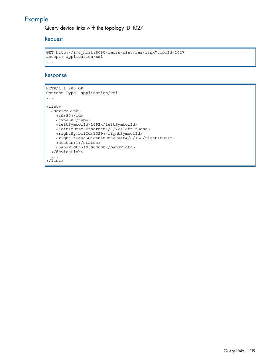 Example | HP Intelligent Management Center Licenses User Manual | Page 119 / 438