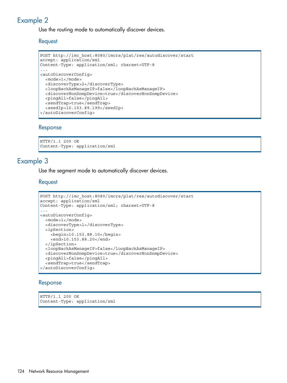 Example 2, Example 3, Example 2 example 3 | HP Intelligent Management Center Licenses User Manual | Page 124 / 438