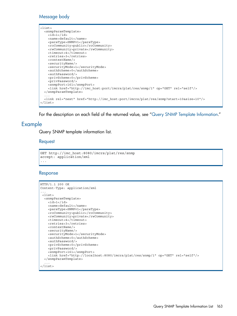 Example | HP Intelligent Management Center Licenses User Manual | Page 163 / 438