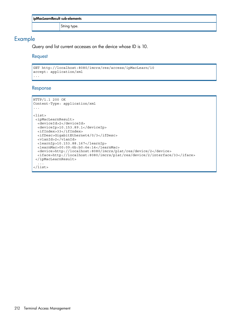 Example | HP Intelligent Management Center Licenses User Manual | Page 212 / 438