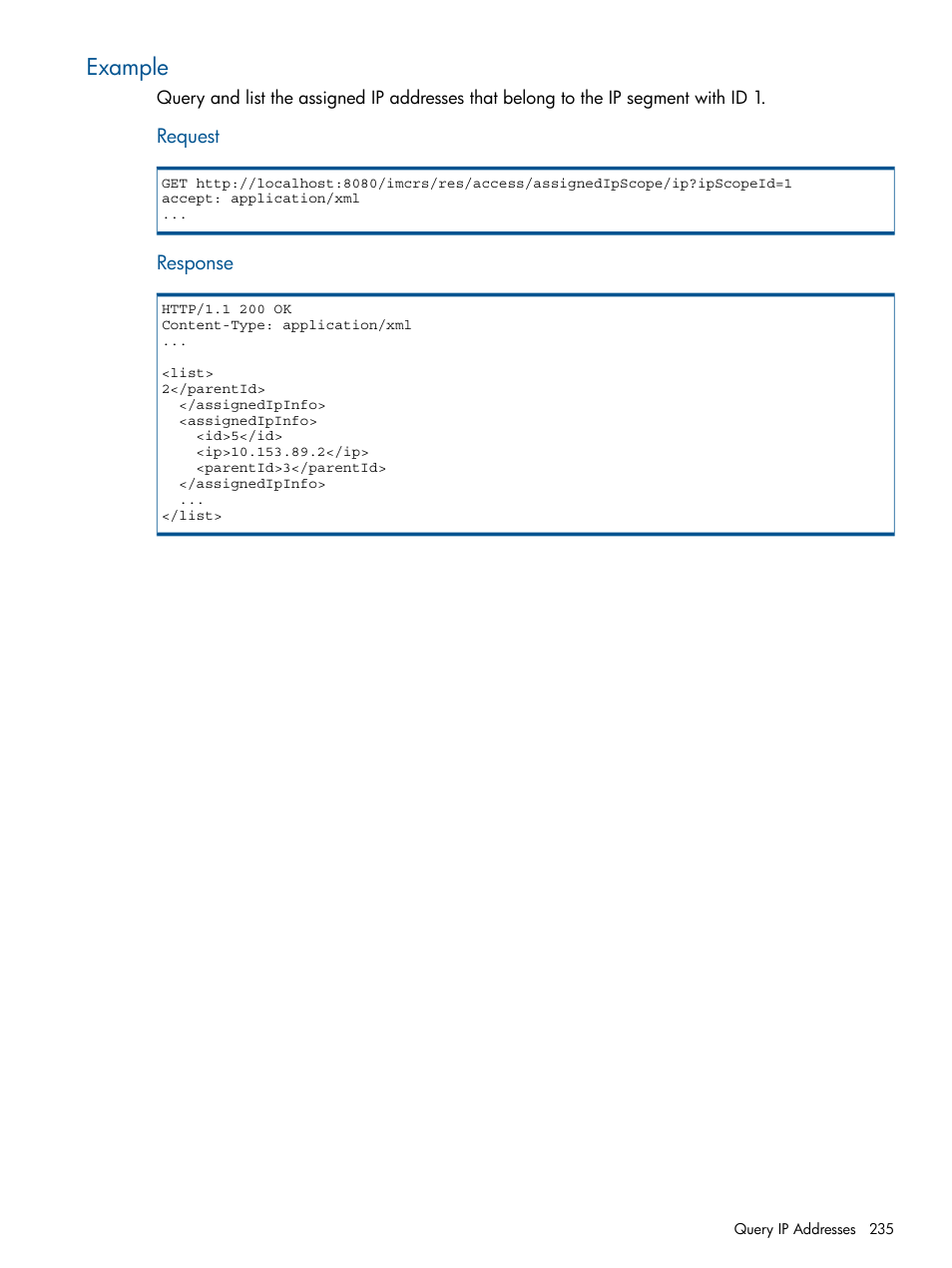 Example | HP Intelligent Management Center Licenses User Manual | Page 235 / 438