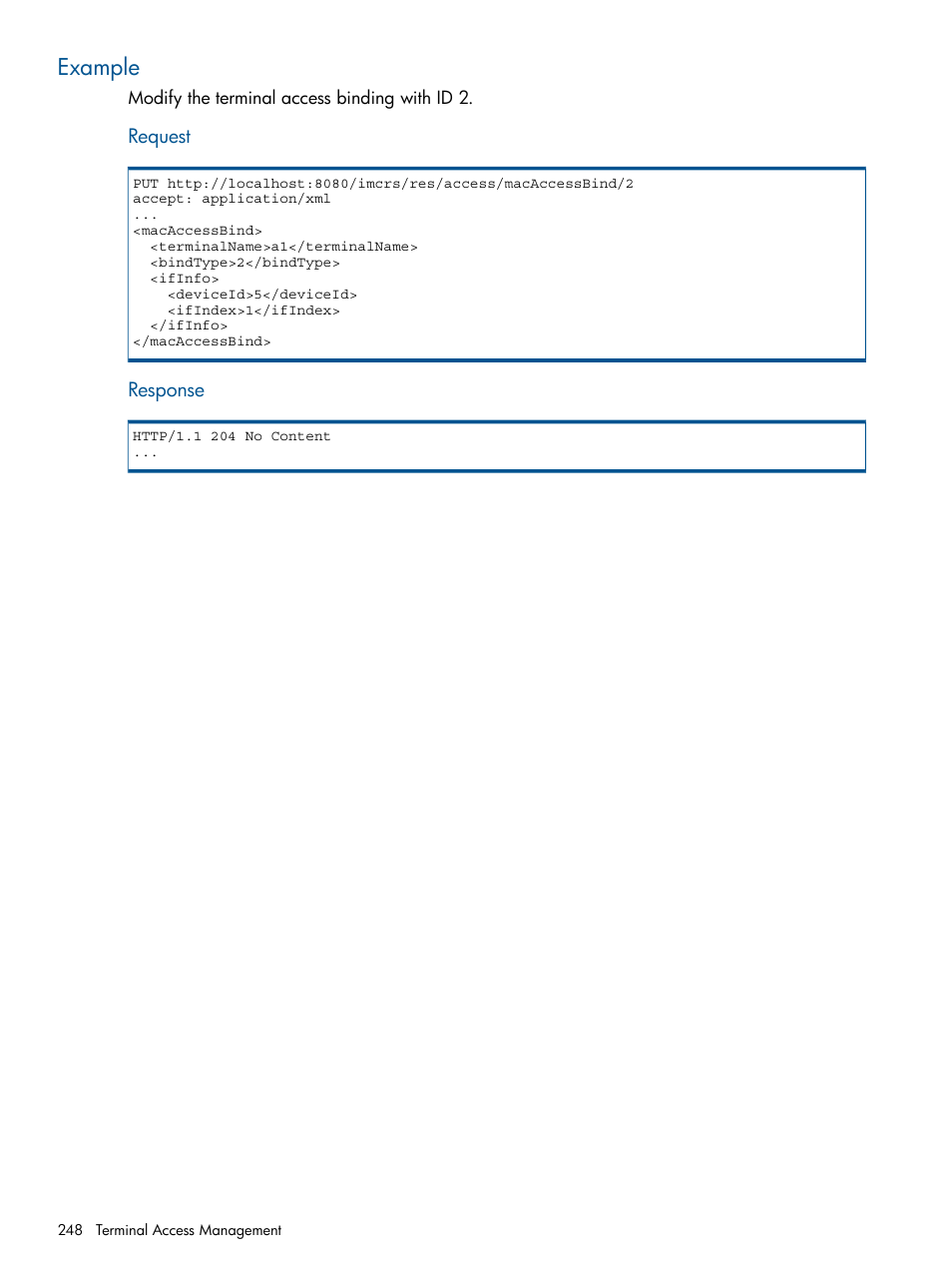 Example | HP Intelligent Management Center Licenses User Manual | Page 248 / 438