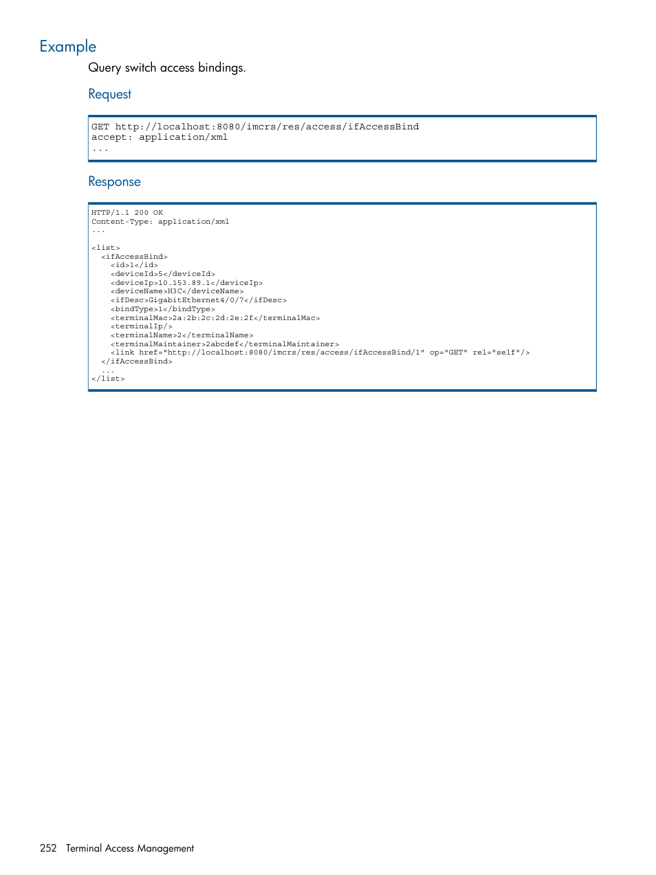 Example | HP Intelligent Management Center Licenses User Manual | Page 252 / 438