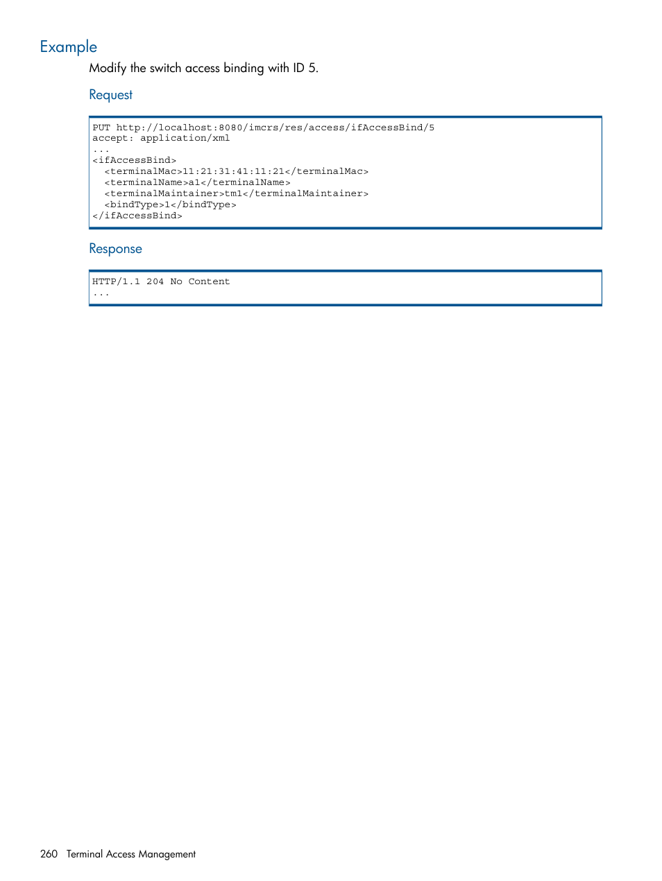 Example | HP Intelligent Management Center Licenses User Manual | Page 260 / 438