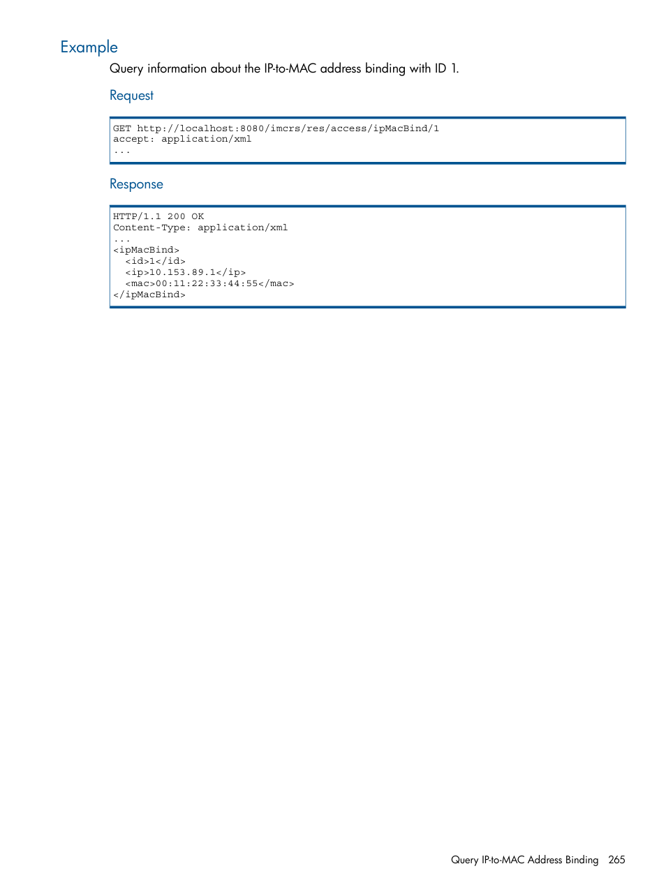 Example | HP Intelligent Management Center Licenses User Manual | Page 265 / 438