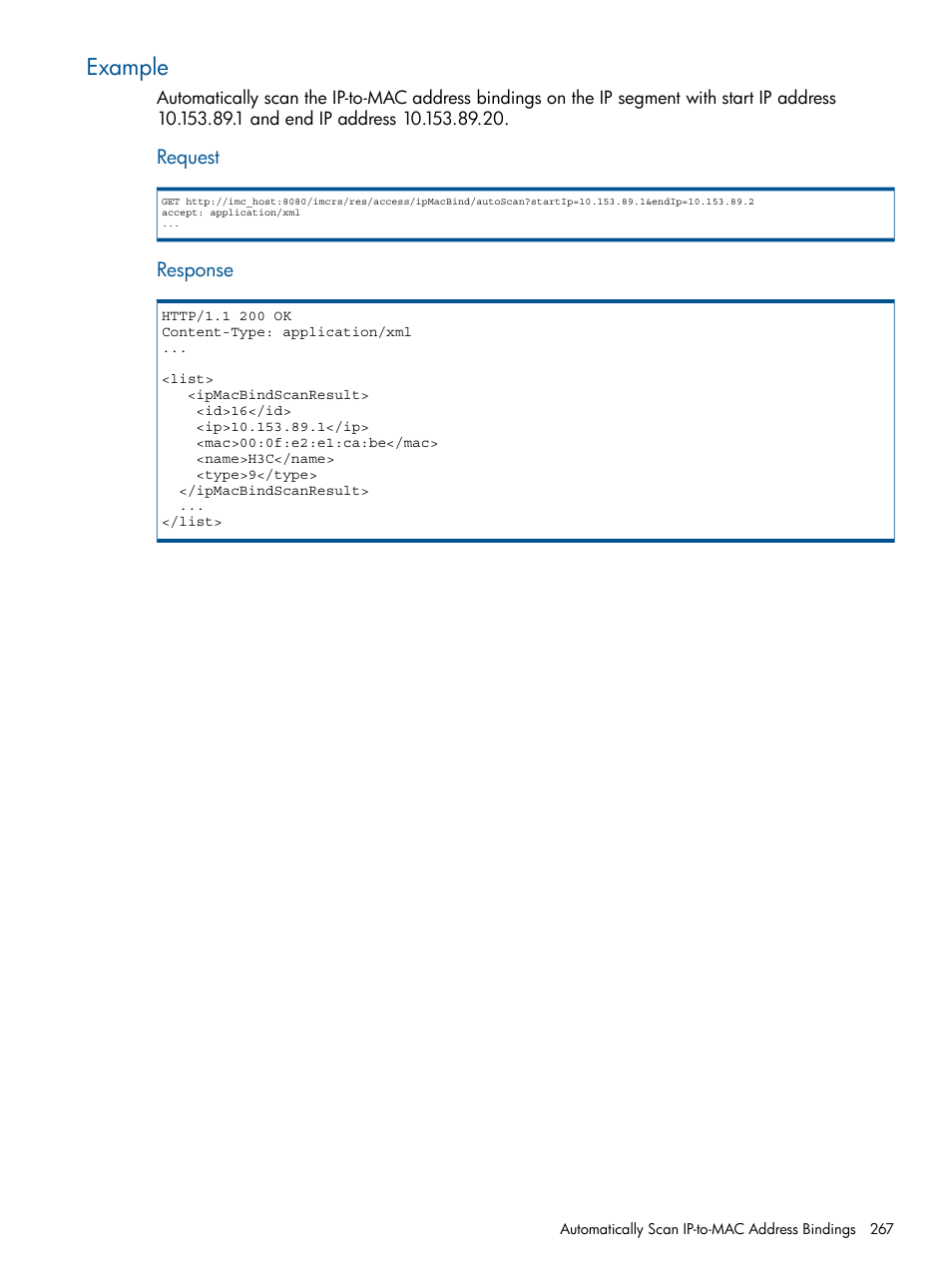 Example | HP Intelligent Management Center Licenses User Manual | Page 267 / 438