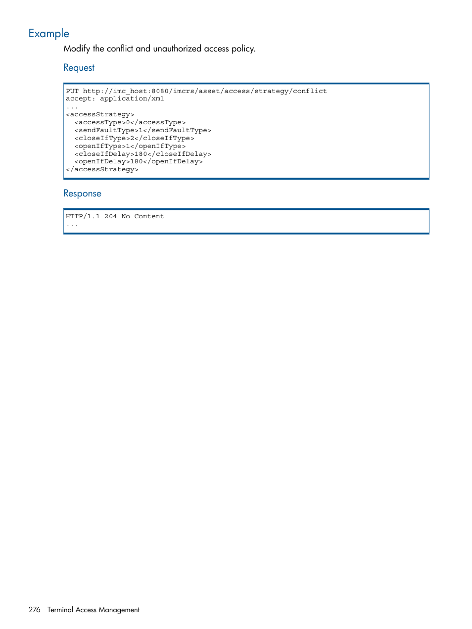 Example | HP Intelligent Management Center Licenses User Manual | Page 276 / 438