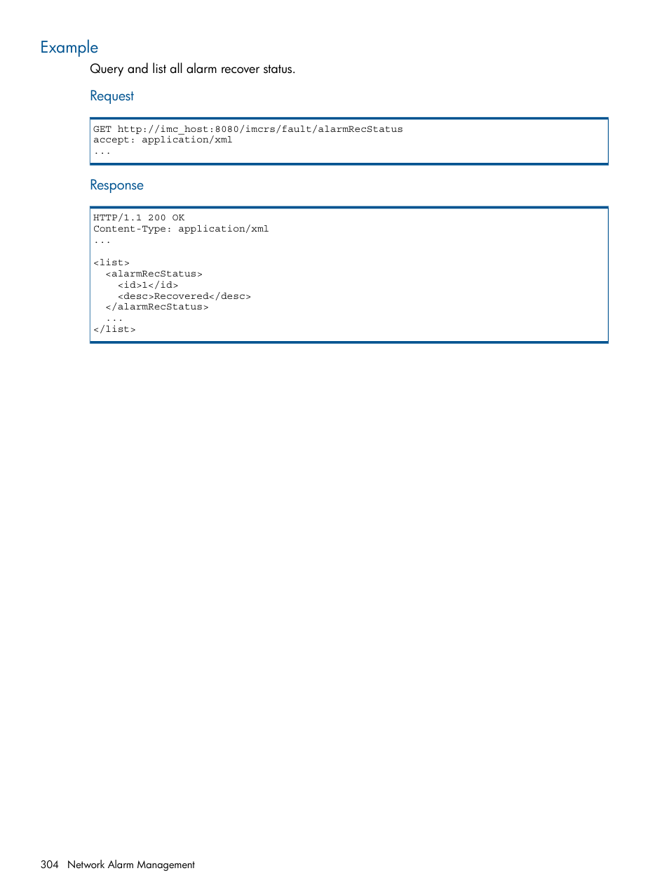 Example | HP Intelligent Management Center Licenses User Manual | Page 304 / 438