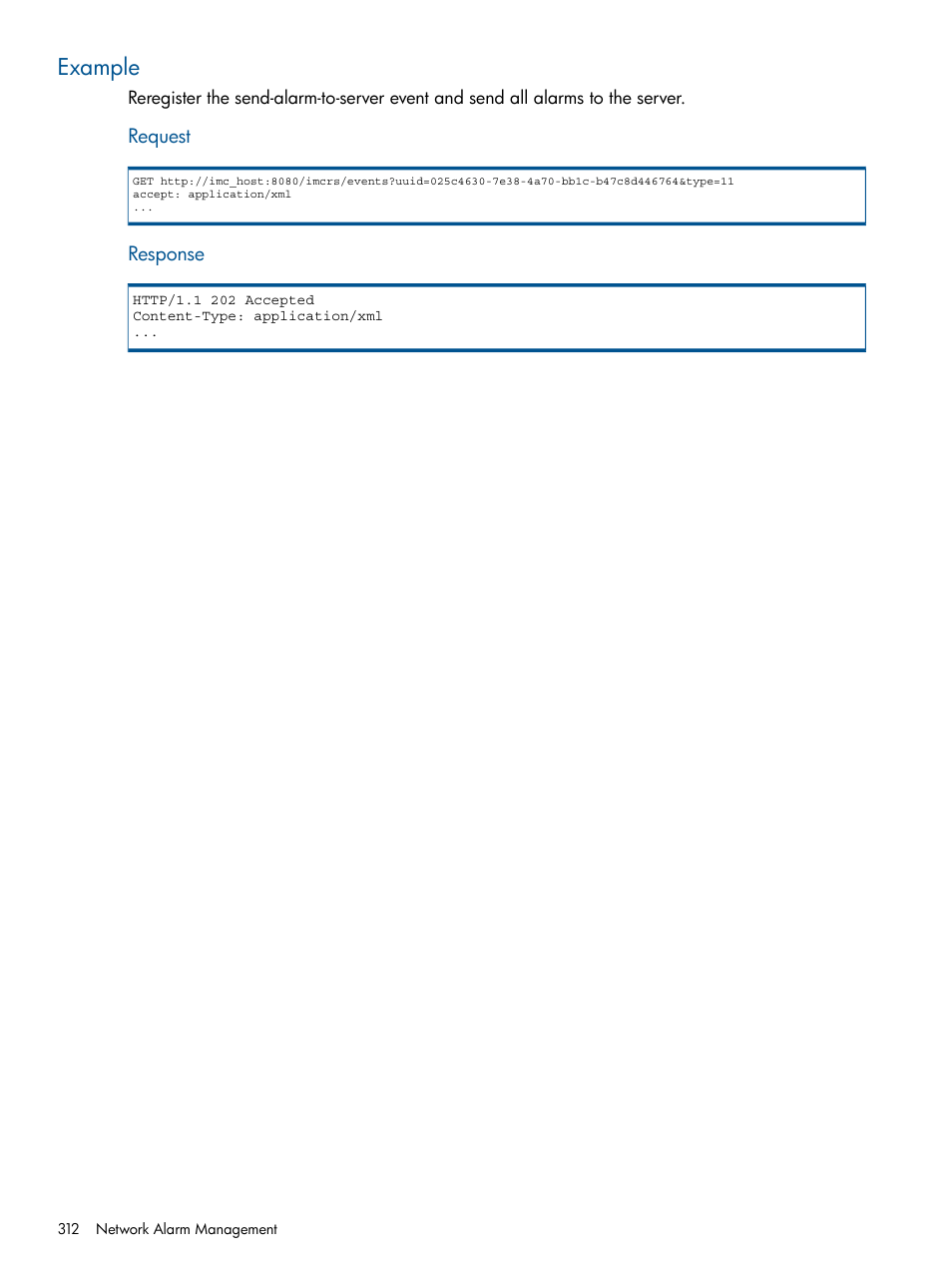 Example | HP Intelligent Management Center Licenses User Manual | Page 312 / 438