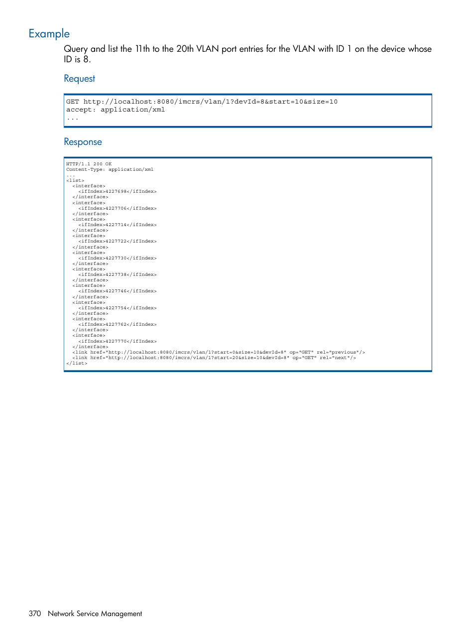 Example | HP Intelligent Management Center Licenses User Manual | Page 370 / 438