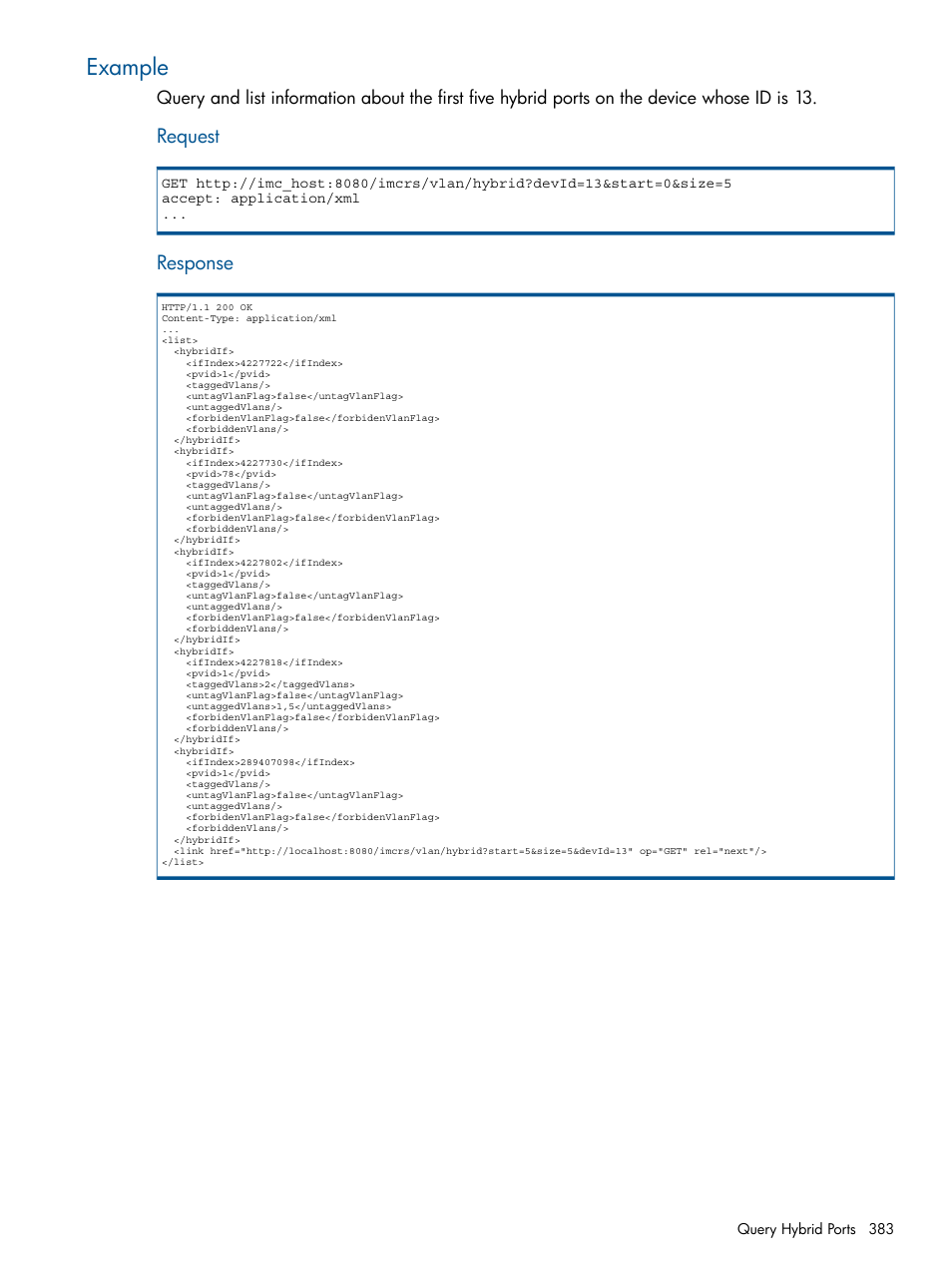 Example | HP Intelligent Management Center Licenses User Manual | Page 383 / 438