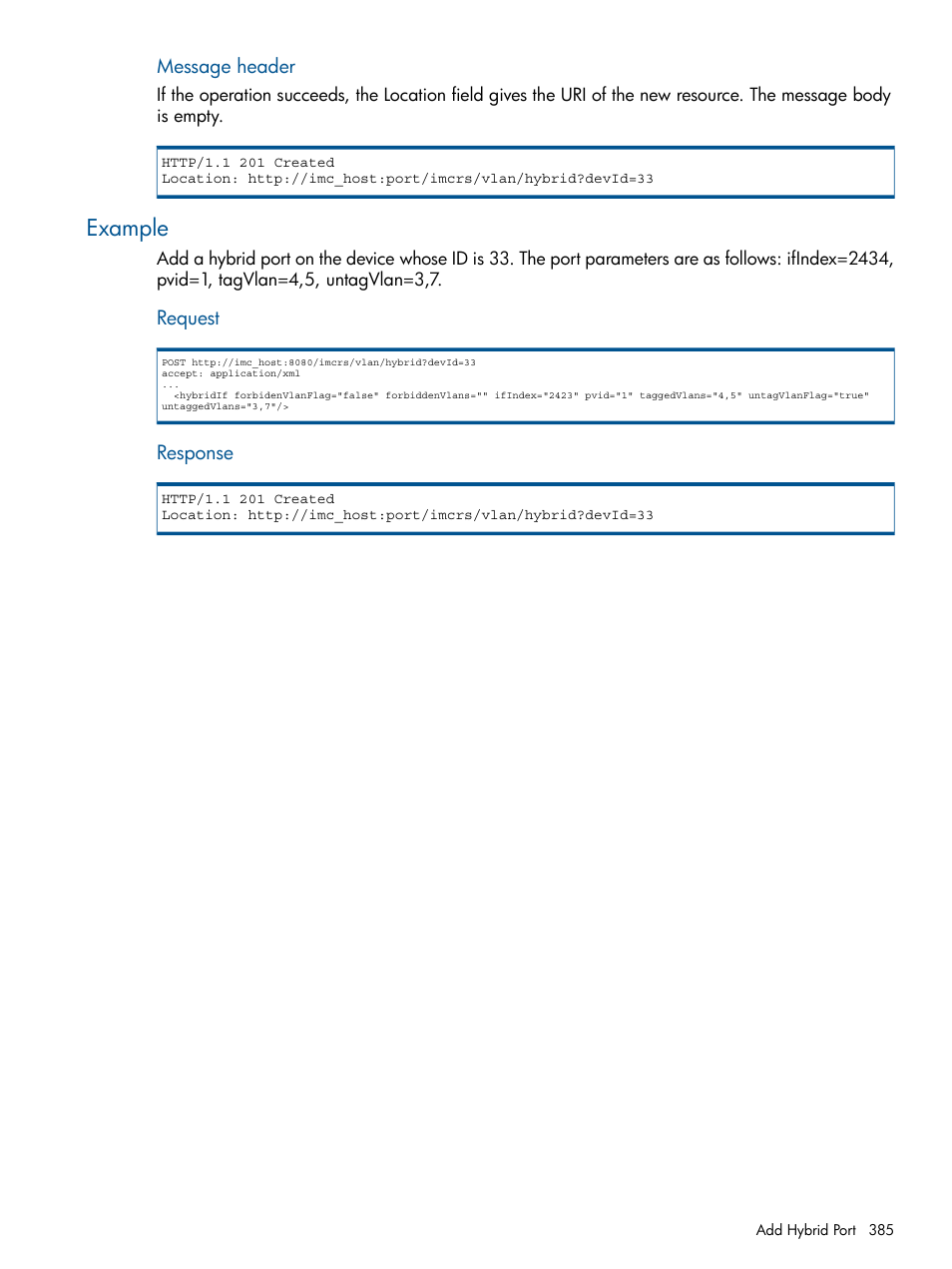 Example | HP Intelligent Management Center Licenses User Manual | Page 385 / 438