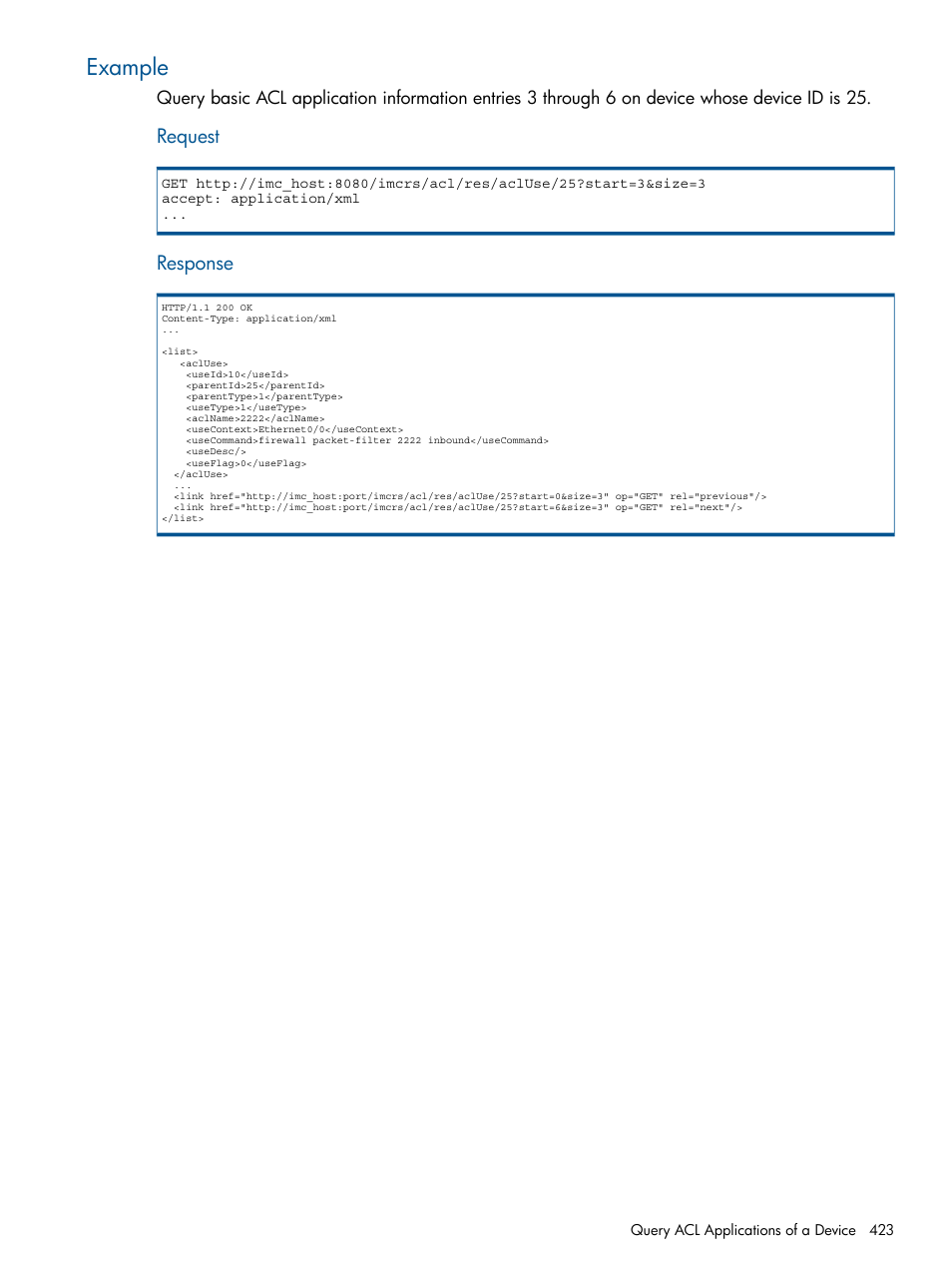 Example | HP Intelligent Management Center Licenses User Manual | Page 423 / 438