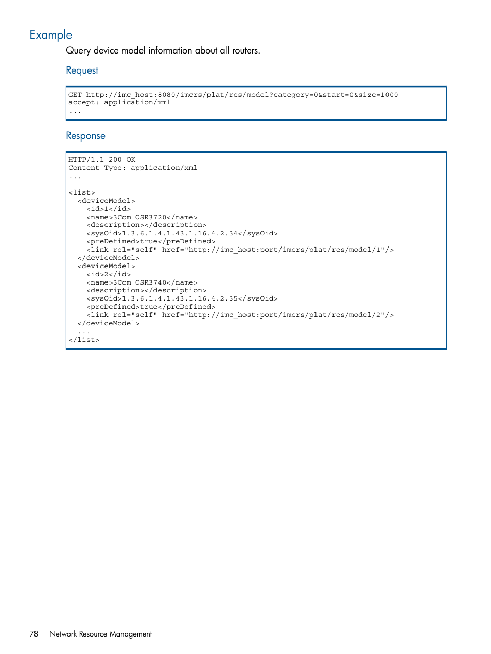 Example | HP Intelligent Management Center Licenses User Manual | Page 78 / 438