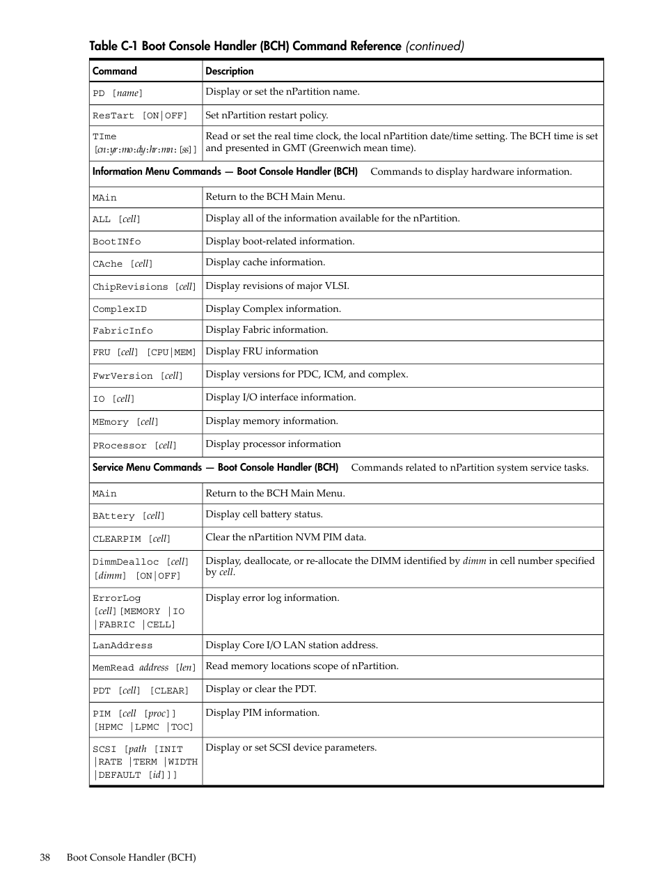 HP Integrity rx7620 Server User Manual | Page 38 / 38