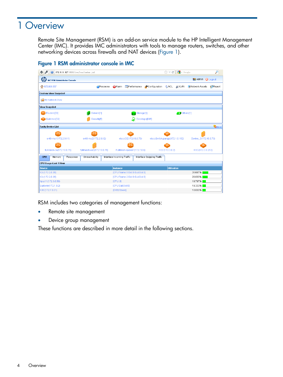 1 overview | HP Intelligent Management Center Licenses User Manual | Page 4 / 18