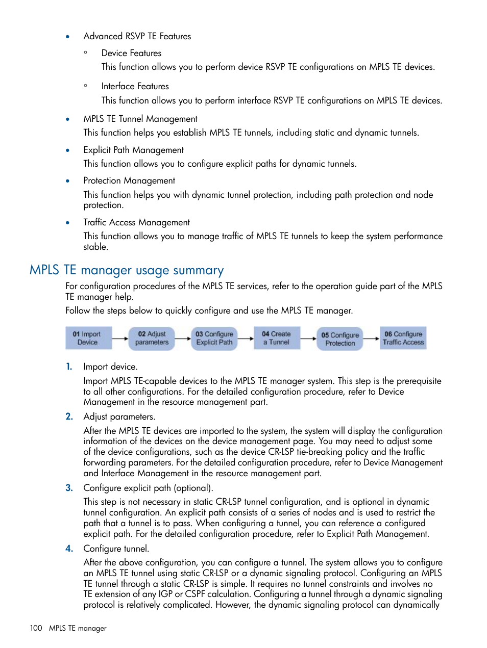 Mpls te manager usage summary | HP Intelligent Management Center Licenses User Manual | Page 100 / 140